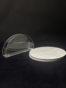 Tarjetas Lucite Bencher al por mayor con elegante soporte Dorado: una sofisticada adición a las celebraciones Judías - Product Image 6