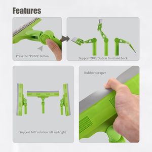 Tergivetro multiuso per porte in vetro e finestre domestiche, strumento per la pulizia di bagno, pareti piastrellate e finestrini auto - Product Image 6