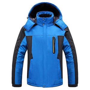 Veste de ski pour homme avec logo personnalisé OEM, imperméable, coupe-vent, pour la randonnée en plein air, le snowboard, doublure en polaire thermique, coupe-vent - Product Image 1