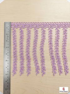 Fabricante de Telas de Encaje con Flecos para Pestañas al por Mayor, Proveedor de Material de Encaje Africano para Vestidos de Novia, Europa, Israel - Product Image 3