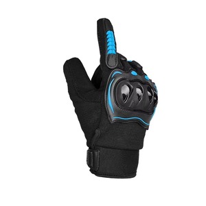 Gants de moto sportifs mi-poignet noirs en polyester respirant et PU pour le cyclisme printemps-été – Vente chaude – Ajustement parfait pour la moto - Product Image 5