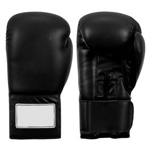 Guantes de Boxeo de Cuero Profesionales de Primera Calidad, Superventas, Súper Resistentes, Negros y Dorados, Transpirables - Product Image 1