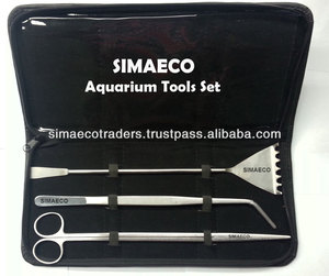 Púrpura Kit de herramientas de acuario de 5 piezas Fuente de alimentación de máquina de resina de madera plástica de acero inoxidable - Product Image 6