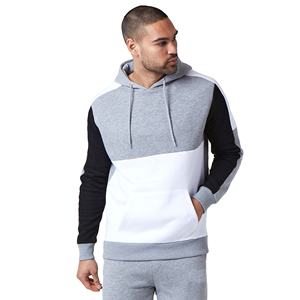 ชุดวิ่งสำหรับผู้ชายขนาดใหญ่เสื้อฮู้ดกันหนาวทรงหลวมพิมพ์ลายแขนสามส่วนไซส์ XL - Product Image 2