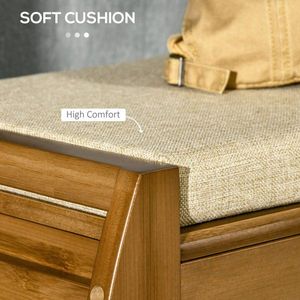 Panca Portascarpe con Armadietti, Pratica Scarpiera con Spazio di Stoccaggio Nascosto - Product Image 5