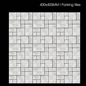 Dalles de stationnement extérieures en céramique antidérapantes finition mate 40x40cm 400x400mm pour allées et zones de stationnement - Product Image 1