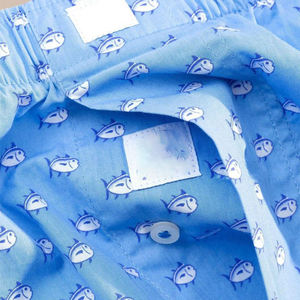 Shorts de bain pour hommes en polyester tissé à séchage rapide, couleur unie, motif à paillettes, taille mi-haute avec cordon de serrage - Product Image 5