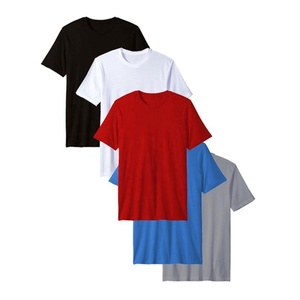 100% algodón 150 GSM Camiseta informal inteligente para hombre 100% algodón 150 GSM Camiseta informal inteligente para hombre Patrón de diseño liso Estilo de punto - Product Image 4
