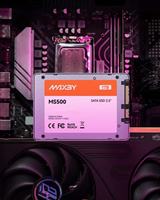 MAXBY MS500 SATA III SSD dengan Cache SLC Besar 512GB 1TB Kecepatan Tulis Stabil untuk Penyimpanan Pengeditan Video