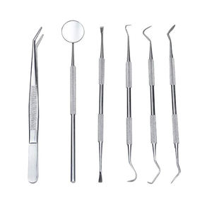 Juego de Instrumentos Dentales Manuales de Acero Inoxidable de Alta Calidad GRACEY CURETTE MULTICOLOR SCALER 7PC para Implantes Dentales GT-76 CE - Product Image 3