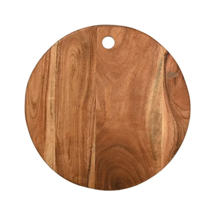 Tabla de Cortar Redonda de Madera de la Mejor Calidad con Ranura para Jugo, Antideslizante, para Uso Doméstico y en Restaurantes - Product Image 4