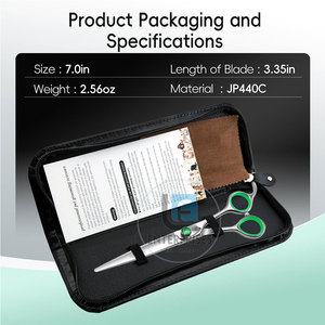 Easy to Use Premium Quality Stainless Steel Manual Straight Pet Grooming <b>Scissors</b> Durable Eco-Friendly - Product Image 6
