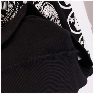 เสื้อฮู้ดเย็บปักลายแดดแฟชั่นแนวสตรีทเสื้อมีฮู้ดเย็บคงทนใส่ได้ทั้งชายและหญิง500GSM 400GSM ผ้าพรีเมียม - Product Image 5