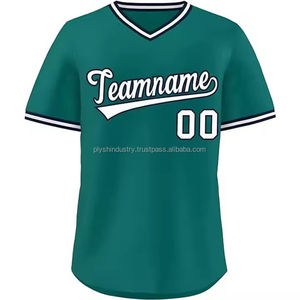Maillot de baseball unisexe pour hommes et garçons, de qualité supérieure, sans motif, à manches courtes, uniforme de baseball pour hommes - Product Image 1