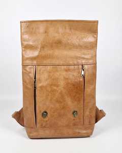 Functional Leather <b>Roll</b> Top Rucksack Multiple Compartments Laptop Bag For Wholesale Distributors LTBP-0229 - Product Image 5