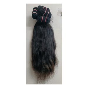 100% Natural Wavy 12\" Black Virgin Indian Temple Hair <b>Extensions</b> High Quality <b>Braiding</b> Hair - Product Image 6