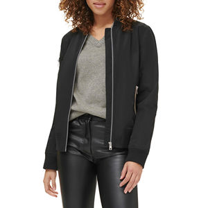 Blouson Bomber Personnalisé avec Logo pour Femme – Veste Tendance à Fermeture Éclair Intégrale Style Universitaire pour Femme – Vente en Gros - Product Image 1