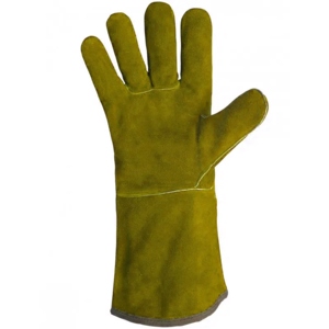 Vêtements de travail industriels réfléchissants 100% polyester, gants en cuir de vachette résistants, vêtements de sécurité réfléchissants résistants à la chaleur - Product Image 4