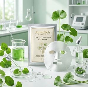 Mascarilla Facial Calmante CICA Centella, Marca Privada OEM, Mascarilla Hidratante para el Cuidado de la Piel, MOQ 1000 - Product Image 5