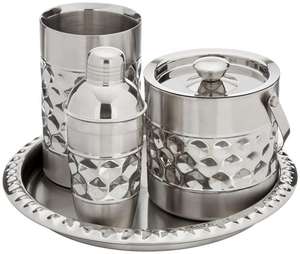 Stainless Steel Cocktail Shaker Set with Bamboo Stand Bar Tool Kit for Mixing Drinks Bartender Set Home Bar Accessories Kit - Product Image 3