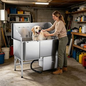 Stazione di Bagno per Animali Domestici da Esterno per Cani e Gatti, Ecologica, per Toelettatura e Bagno, Utilizzabile anche in Bagno - Product Image 5