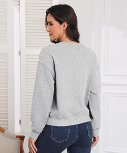 Sudadera Corta con Cremallera para Mujer, Popular, Suave, para Entrenamientos de Invierno y Ropa Informal, Corte Elegante, Servicio OEM Disponible - Product Image 3