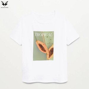 Camiseta de manga corta informal de estilo top, de tela suave, de color verde y blanco, con logotipo propio, buen proveedor, ideal para uso diario. - Product Image 6