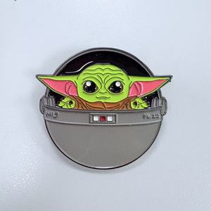 Custom Round Lapel <b>Pin</b> Cartoon Fish Printed Metal <b>Badge</b> <b>Pin</b> for Gift Apparel Decoration - Product Image 1