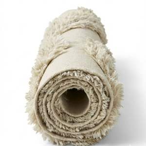 Modern Persian Style Blue <b>Hand</b> Knotted Wool Silk Carpet Cut Pile Floral Pattern Washable Non-Slip for Kitchen Comfort - Product Image 4