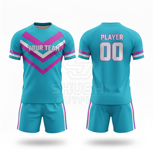 Maillots de football personnalisés, couleurs et designs sur mesure, respirants, antibactériens, imprimés devant, grandes tailles, hiver/été, 100% polyester - Product Image 6