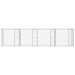 Jaula para Perros de Acero Galvanizado Plateado 314.96 X 78.74 X 78.74 Pulgadas, Público Objetivo: Dueños de Perros - Product Image 4