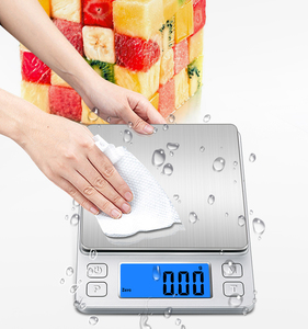 Digitale Küchenwaage aus Edelstahl, 1 kg x 0,1 g, 2 kg x 0,1 g, 3 kg/0,1 g, 1000 g x 0,01 g, für Kochzwecke - Product Image 3