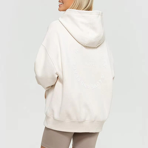 Sudadera con Capucha para Mujer, Color Sólido, Manga Larga, Estilo Casual, 100% Algodón Tejido Transpirable, con Logotipo Frontal, para Otoño - Product Image 2