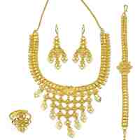 Colliers de mariée plaqués or micron 14K 18K 24K, motif floral traditionnel, design européen, vente en gros