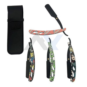 Oferta Especial: Navaja de Afeitar Desechable para Barbería, Plegable, con Hoja Metálica Profesional, para Afeitar Barba y Cortar Cabello - Product Image 2