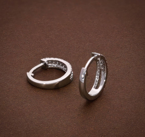 Elegant Lab Created Diamond Vintage IGI Certified 925 <b>Silver</b> <b>Stud</b> <b>Earrings</b> Brilliant Cut VVS1 Clarity Engagement Wedding Gift - Product Image 4