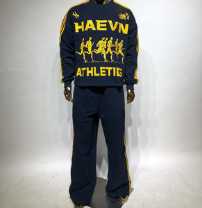 ชุดวอร์มลำลองผู้ชายไซส์ใหญ่ คุณภาพพรีเมียม สำหรับฤดูหนาว สไตล์ไฮสตรีท  รับผลิตตามแบบ ODM พร้อมสกรีนโลโก้โรงงาน - Product Image 1