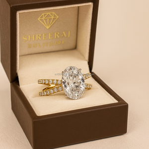 Anillo de Compromiso con Diamante Moissanite Original de 1.00 CT, Corte Brillante, Engaste de Garra, Estilo Clásico y Popular para Bodas y Fiestas, IGI - Product Image 5