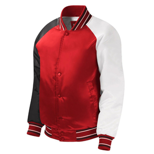 Custom Satin <b>Bomber</b> <b>Jacket</b> Men <b>Women</b> OEM Wholesale Streetwear Varsity Satin <b>Jacket</b> Embroidered Logo <b>Lightweight</b> Fashion Coat - Product Image 3