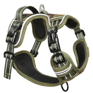 Arnés de Nailon Camuflado para Perro, Ajustable, Acolchado, con Asa Frontal y Anillo en D de Metal, para Perros Medianos y Grandes, para Exteriores - Product Image 2