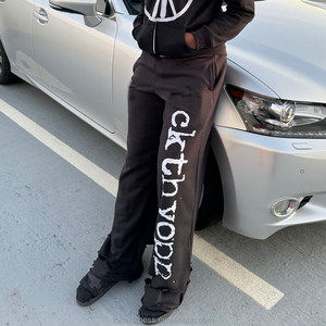Men's Custom Double-Waisted Corduroy Formal Sweat Pants 100% Cotton Lightweight Windproof Quick Dry Breathable Anti-Wrinkle OEM - Product Image 3