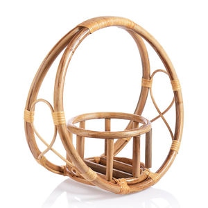 Top vente rotin suspendu jardinière panier arrière-cour jardin décor osier plante porte-pot paniers - Product Image 1