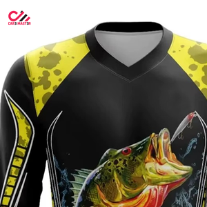 Ropa de Pesca con Diseño Personalizado, Camisetas de Manga Larga con Estampado por Sublimación, Secado Rápido, Absorción de Humedad, Camisas de Pesca - Product Image 3