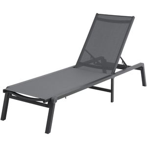 Sedia a Sdraio in Alluminio per Patio, Reclinabile in 5 Posizioni, Pieghevole per Bordo Piscina, Sedia Reclinabile da Esterno - Product Image 6