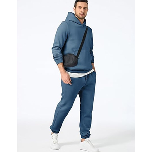 Mens Cotton Casual Tracksuit Outfit <b>Set</b> Sweatshirt Jogger Pants Sportswear Daily Comfort Wear Style - Product Image 2