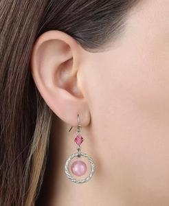 Orecchini a Cerchio con Perline in Acrilico e Cristallo |   2028 - Product Image 3