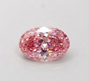 เพชรสีชมพูสดใส ขนาด 1 ถึง 3 กะรัต รูปทรงวงรี แบบหลวม CVD ทำด้วยมือ ได้รับการรับรองจาก IGI เพาะเลี้ยงในห้องปฏิบัติการ สำหรับทำเครื่องประดับ สำหรับแหวน - Product Image 1