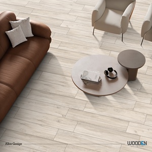 Carreaux de sol en porcelaine aspect bois antidérapants mats Alba Beige 200x1200mm résistants aux acides pour un design moderne de revêtement mural et de terrasse - Product Image 4