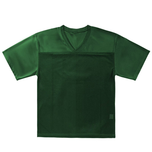 เสื้อฟุตบอลตาข่ายแขนสั้นคอวีสำหรับผู้ชายระบายอากาศได้ดีทรงปกติ - Product Image 4