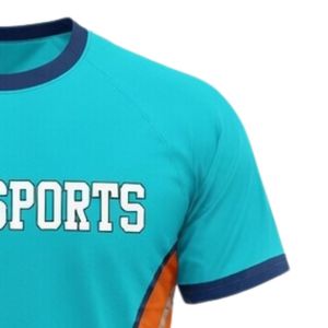 Unisex Teal Orange Sublimation Netball Jersey <b>Polyester</b> Athletic Sports <b>Shirt</b> Side Panel Piping Team Training Match Wear - Product Image 4